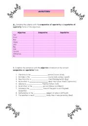 English worksheet: Recognizing Adjectives