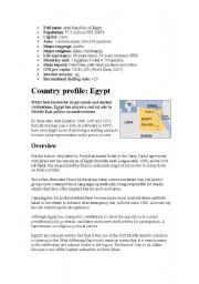 English Worksheet: Egypt