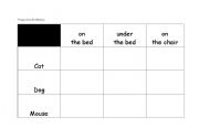 English worksheet: Prepositions Battleships 