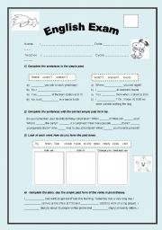 English Worksheet: PAST SIMPLE 