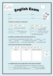 English Worksheet: PAST SIMPLE 