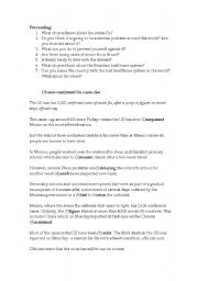 English Worksheet: Swine Flu