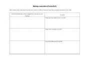 English worksheet: text connection(text-to-self)