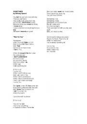 English worksheet: song for present simple