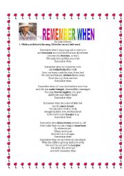 English worksheet: Remember When-Alan Jackson