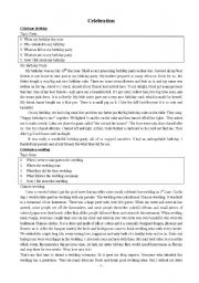 English worksheet: Birthday