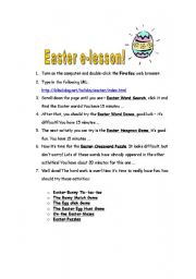 English worksheet: Easter e-lesson