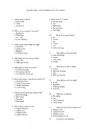 English Worksheet: Level Check Quiz (for Japanese adults)
