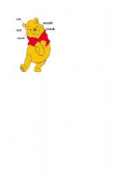 English worksheet: face of the Pooh