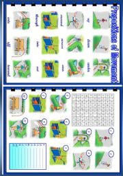 English Worksheet: Prepositions of movement