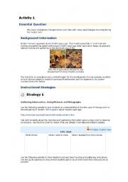 English Worksheet: hunter gatherers 
