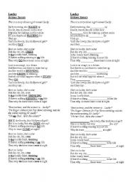 English Worksheet: Song to teach third person simple present!!