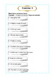 English worksheet: Nouns