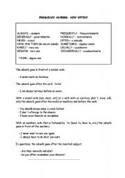 English Worksheet: frequency adverbs