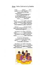 English Worksheet: Song: 