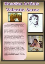 English Worksheet: Russisn Artists-Valentin Serov