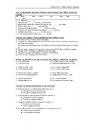 English Worksheet: Stop/Try + infinitive or gerund