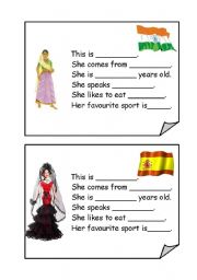 English Worksheet: nationalities