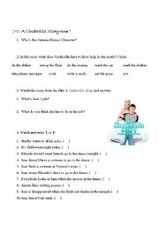 English Worksheet: A Cinderella Story