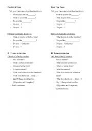 English worksheet: oral test