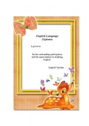 English Worksheet: English Language Diploma