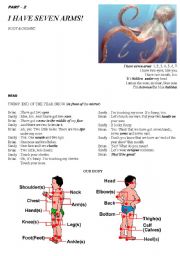 English worksheet: body