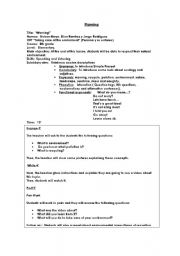 English Worksheet: Planning