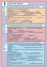 English Worksheet: MODAL REVISION