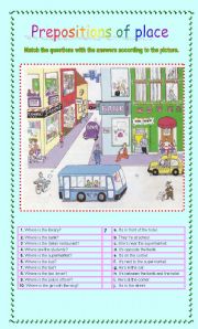 Prepositions of place