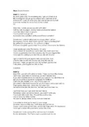 English worksheet: Eminem and Dido song STAM