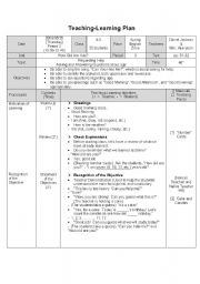 English Worksheet: Lesson Plan, Korean Elementary School - 4th grade, Lesson 3, period 3