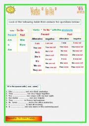 English Worksheet: verbs 