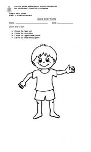 English Worksheet: Body Parts