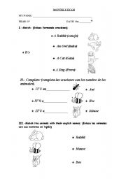 English worksheet: Use of  it using the animals