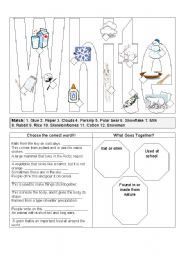 English Worksheet: White things 