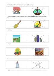 English worksheet: used to