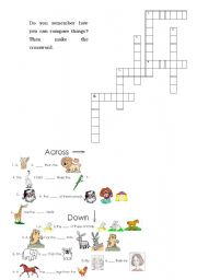 English worksheet: Degrees of comparison