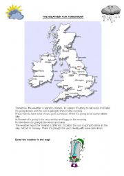 English Worksheet: weather report 