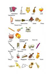 English Worksheet: musicle instrument