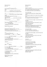 English worksheet: Learning modals through music - 