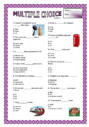 Multiple Choice (Part 1) Grammar & False friends