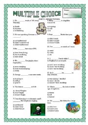 English Worksheet: Multiple Choice (Part 2) - Mixed Tenses