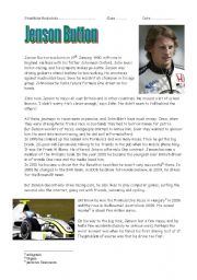 English worksheet: Jenson Button