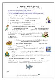 English Worksheet: GERUND OR INFINITIVE? (2) (Remember / Forget / Stop / Try etc. W/S for Adult Learners