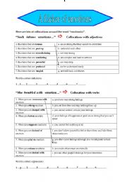 **__EMOTIONS__ **   -  Collocations 