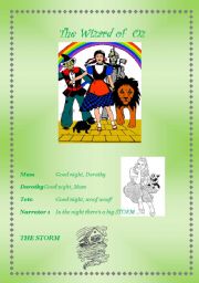 English Worksheet: Tha Wizard of OZ