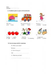 English worksheet: Test Grammer and vocabulary