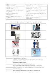 English Worksheet: Crime vocabulary