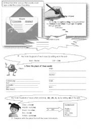 English Worksheet: Nouns - plural forms (part I)