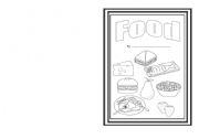 English Worksheet: food minibook